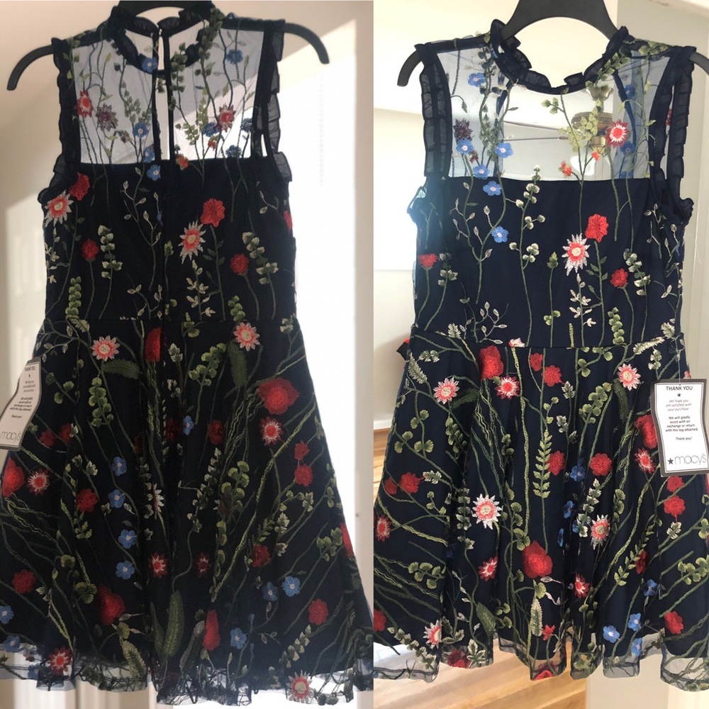 Embroidered evening dress 👗
